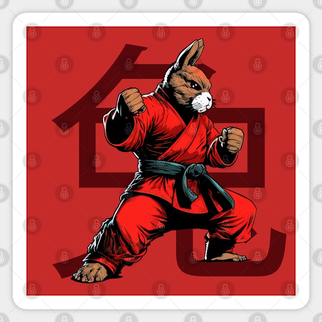 Kungfu Rabbit Sticker by yewjin